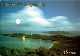 Virgin Islands St Thomas Moon Over Magen&#39;s Bay  Unposted  6 x 4 i ns. - £3.94 GBP