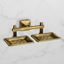 antique Soap Holder Double Soap Dish stand bathroom Accessories Wall Mounted - £39.14 GBP