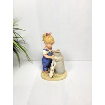 Vintage Denim Days 1501 Debbie &quot;Morning Chores&quot; Homco Figurine - $24.00