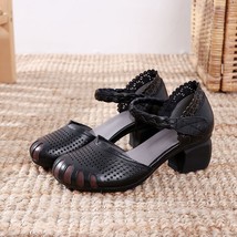 Xiuteng Women Woven Shoes Summer  Handmade Shoes Fashion Comfortable Leather Wom - £38.53 GBP