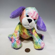 Ganz Webkinz Tie Dyed Puppy 8&quot; Plush HM385 Stuffed Animal no Code Retired - £10.15 GBP