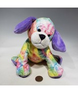 Ganz Webkinz Tie Dyed Puppy 8&quot; Plush HM385 Stuffed Animal no Code Retired - £10.18 GBP