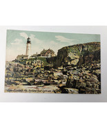 NOS Vintage Postcard *VGC* Portland Headlight and Cliffs Cape Elizabeth ... - $13.69 CAD