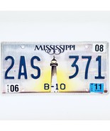 2011 United States Mississippi Carroll County Bus License Plate 2AS 371 - €12,88 EUR