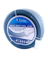 Robelle Premium 730H Swimming Pool Vacuum Hose, 30&#39; x 1-1/2&quot;,Black,Blue - £67.34 GBP