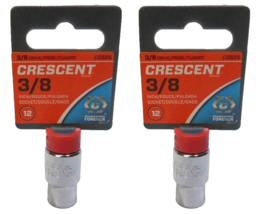 Crescent CDS25N 3/8&quot; Drive 12 Point Standard SAE Socket 3/8&quot; Nickel Chro... - $18.53 MXN