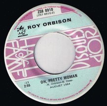 Roy Orbison Pretty Woman 45 rpm It&#39;s Over Canadian Pressing - £3.88 GBP