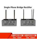 5Pcs Square-Type Single-Phase Bridge Rectifier KBPC35 10W / KBPC50 10W - $12.82 CAD+