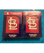 2 St. Louis Cardinals MLB Diamond Cut Playing Card Decks - £11.10 GBP