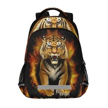 Tiger Skin Print  School Backpack For Teenagers Boy Large Capacity School Bags R - £56.93 GBP