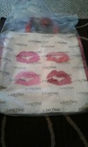  Lancome Lips Kisses Large Canvas Tote Bag 16&quot; x 14&quot;  New in Plastic Bag - £9.78 GBP