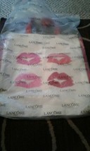  Lancome Lips Kisses Large Canvas Tote Bag 16&quot; x 14&quot;  New in Plastic Bag - £9.39 GBP