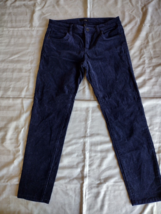 Edyson Womens Dark Blue Skinny Thin Corduroy Low Rise Stretch Pant Size 29P EUC - $9.90