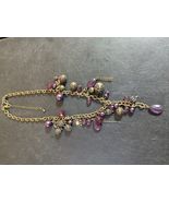 Avenue 18&quot; Dangle Necklace With Purple Glass Balls - €23,85 EUR
