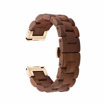 Wood Watchband 20Mm For Samsung Galaxy Watch Active/Active 2, 40/42/44Mm... - £44.82 GBP