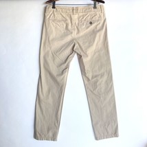 American Eagle AEO Mens 31 x 32 Slim Straight Pants Khaki Tan Stretch Imperfect - £7.59 GBP