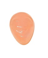 24.35 Carat Peach Moonstone Hand Carved Face with close Eye Stone Jewelr... - £11.76 GBP