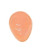 24.35 Carat Peach Moonstone Hand Carved Face with close Eye Stone Jewelr... - $20.44 CAD