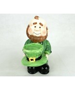 Leprechaun Holding Hat, Mint Tray, Porcelain Figurine, Irish St. Patrick... - $26.65 CAD