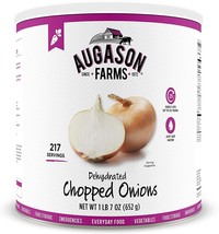 Augason Farms Dehydrated Chopped Onions 1 lb 7 oz No.10 Cans, Long Term 25 Years - £27.60 GBP