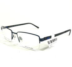 Tech Flex Eyeglasses Frames 30143S SP02 Black Blue Rectangular 52-18-145 - £36.60 GBP