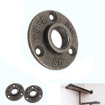 Black Malleable Iron Flange Vintage Hown - store - $19.99