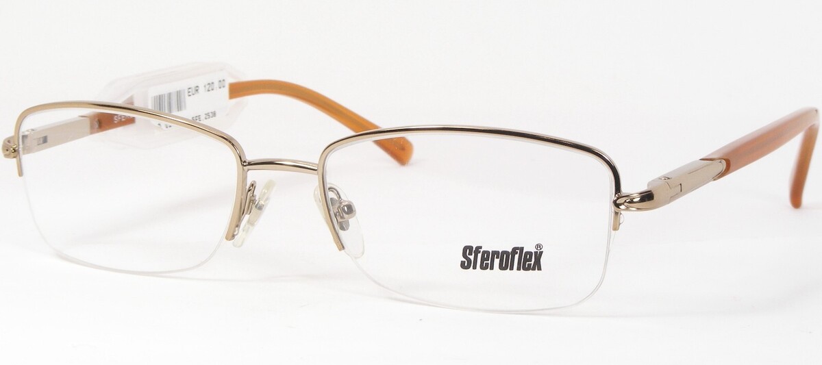 Sferoflex SF 2538 440 Oro Chiaro Unico Montatura Occhiali 51-17-135mm - $86.04