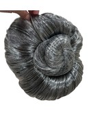 Synthetic Silver Gray Hair Bun Extension Elastic Band Disney Licensed - $19.69 CAD