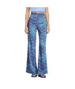 Sandro Donelo Satin Ditsy Floral Print Flare Pants Size 40 US 8 New with... - $1,383.96 MXN