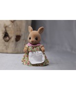 Calico Critters Hopper Kangaroo Mother Sandy Floral Dress Apron Pouch - £7.51 GBP
