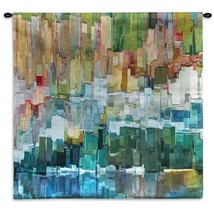 31x31 GLACIER BAY III Contemporary Abstract Tapestry Wall Hanging - £88.92 GBP