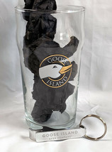 Goose Island Brewing Co Beer Glass 16 OZ Chicago&#39;s Craft Beer &amp; Bottle O... - $28.66