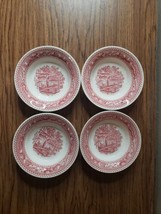 4 Royal Ironstone Memory Lane Pattern Red Berry Bowls 5½&quot; - $7.99
