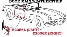 1956-1958 Corvette Weatherstrip Door Main USA Left - $55.39