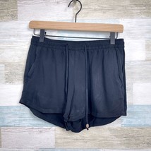 Old Navy Pull On Lounge Shorts Black Drawstring Mid Rise Comfort Womens XS - £10.70 GBP