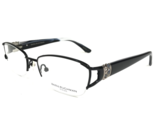 Dana Buchman Eyeglasses Frames JANNAH BK Black Silver Crystals 51-17-132 - £29.39 GBP