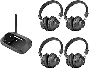 Avantree Quartet - Multiple Wireless Headphones with one Transmitter, 4 ... - $500.99