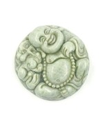 Natural Color Beautiful hand carved Natural Burmese Jade Happy Buddha pe... - £67.08 GBP