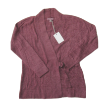 NWT Barefoot Dreams Cozychic Lite in Heather Berry Rosewood Side Tie Car... - $81.18