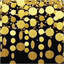 GlitterDotz: 10-Piece Circle Garland Set - Shimmering Coin Streamers for... - $46.52