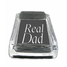 Dad Father&#39;s Day D3 Glass Square Ashtray 4&quot; x 3&quot; Smoking Cigarette Bar - £39.52 GBP