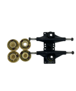 Set of 4 Vintage Rare 52mm Speed Wheels 98A &amp; Set of Skateboard Trucks - $33.24