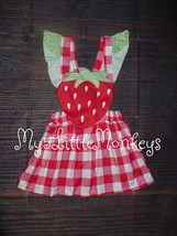 NEW Boutique Strawberry Girls Sleeveless Ruffle Dress - £6.81 GBP