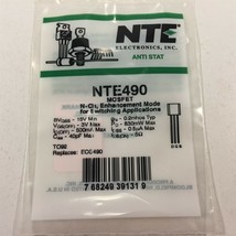 (4) NTE490 MOSFET N−Ch, Enhancement Mode High Speed Switch TO92 Type - L... - £11.78 GBP