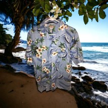 Caribbean Joe Size XL(20) Youth Men&#39;s Tropical Hawaiian Shirt Palm Trees... - £15.45 GBP