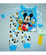 Baby Boys Pajamas Size 12 Months Donald Duck Pluto NEW Sleep Outfit Mick... - £13.82 GBP