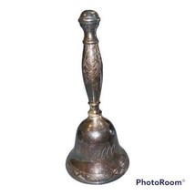 Vintage 2000 Silverplate Bell Collectible Engraved Decorative Table Service - $12.84