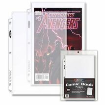 5 pks of 20 (100) BCW 7 ³⁄₁₆" x 11 ¼" Current/Silver Comic 1-Pocket Bind... - $27.96