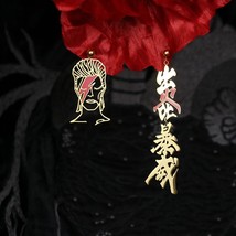 Portrait dangle earrings for women 2021 trend classic rock lighting face harajuku style thumb200