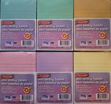 Mini-Writing Tablets Lined 3.5&quot; x 5&quot; 3x50 Sheet Tablets/Pk, S24, Select:... - $3.49